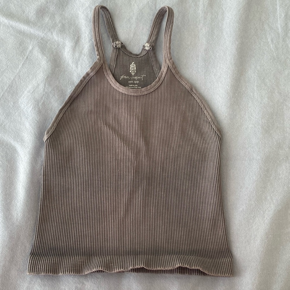 Free People Happiness Runs Long Crop Tank